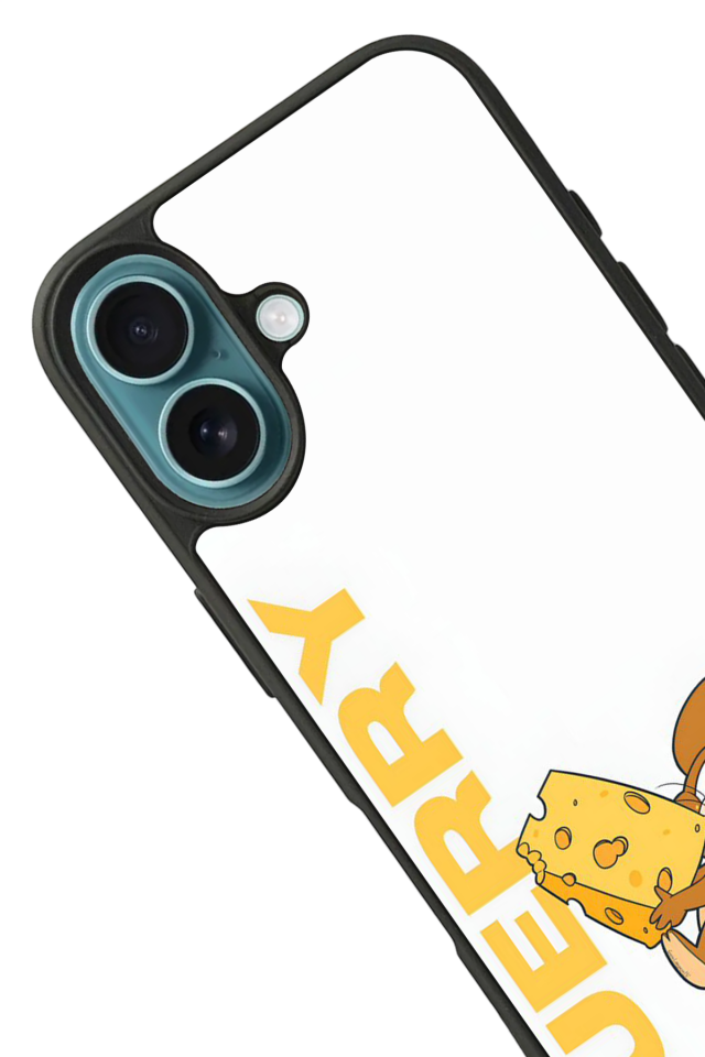 iPhone 16 Uyumlu Tom And Jerry Tasarımlı Glossy Premium Kılıf