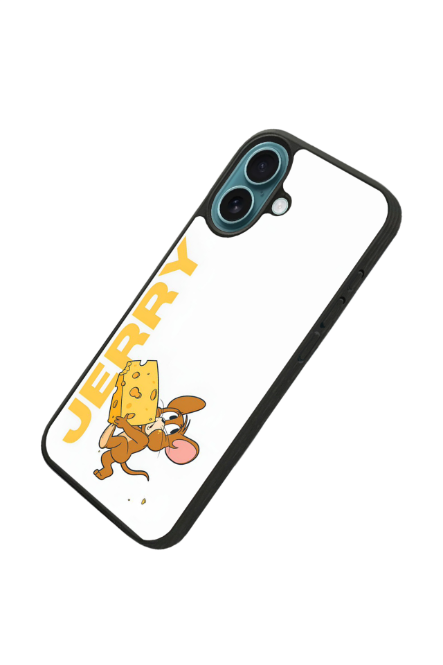 iPhone 16 Uyumlu Tom And Jerry Tasarımlı Glossy Premium Kılıf