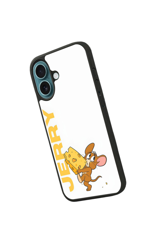 iPhone 16 Uyumlu Tom And Jerry Tasarımlı Glossy Premium Kılıf