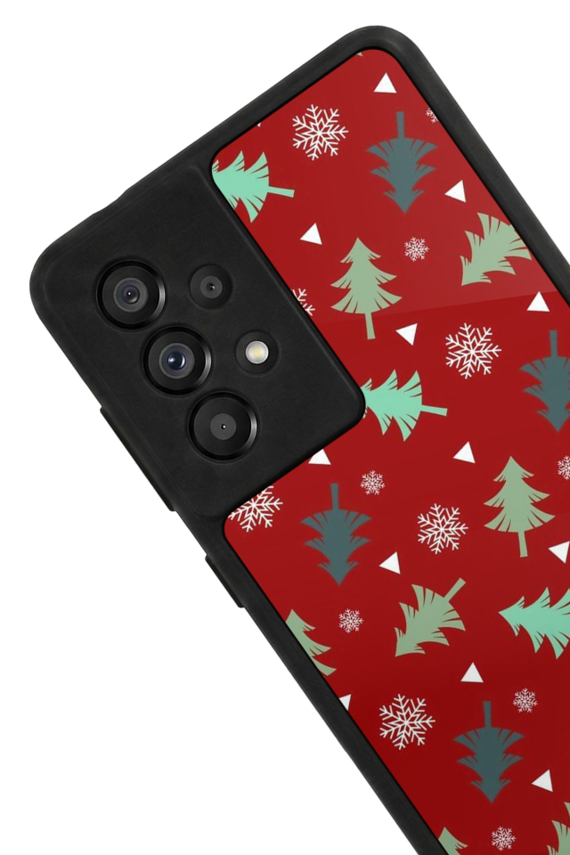 Samsung Galaxy A73 Uyumlu Yilbasi Christmas Tasarımlı Glossy Premium Kılıf