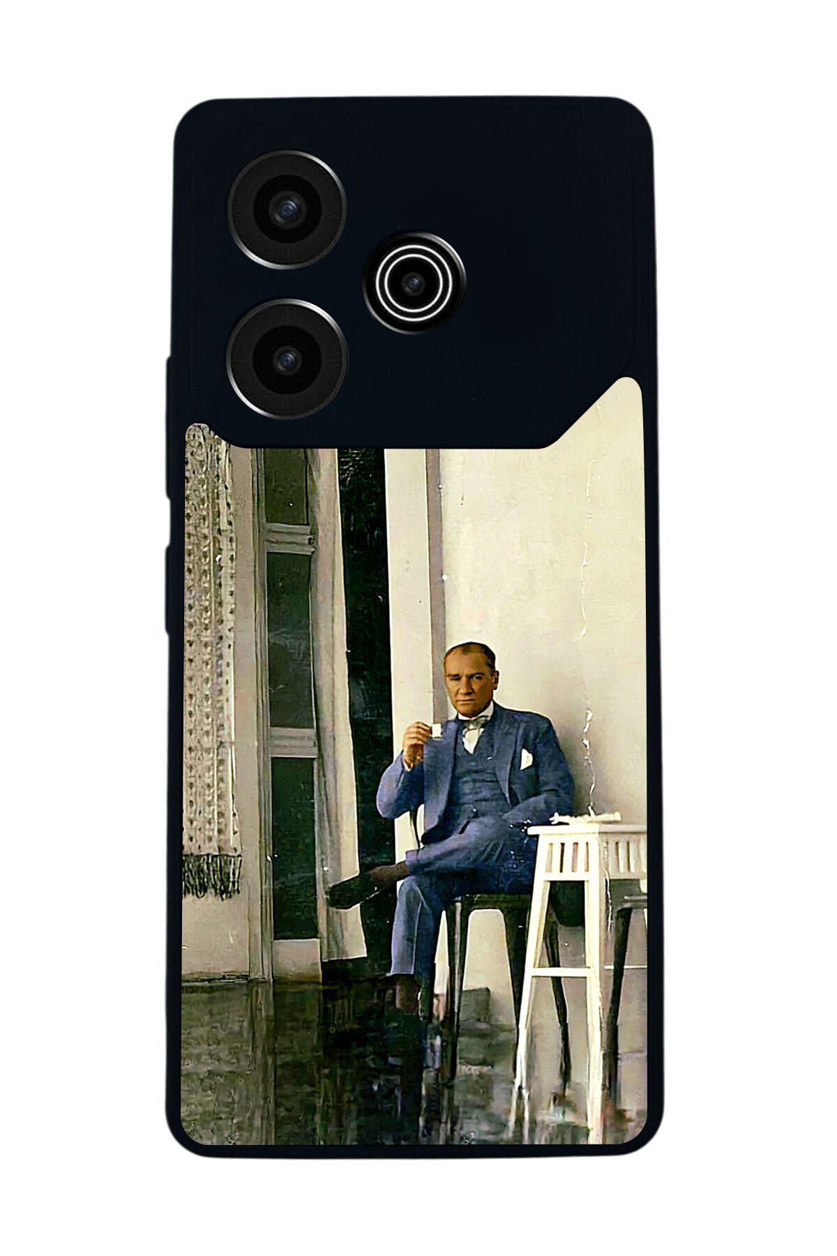 Tecno Pova 6 Uyumlu Mustafa Kemal Ataturk Tasarımlı Glossy Premium Kılıf