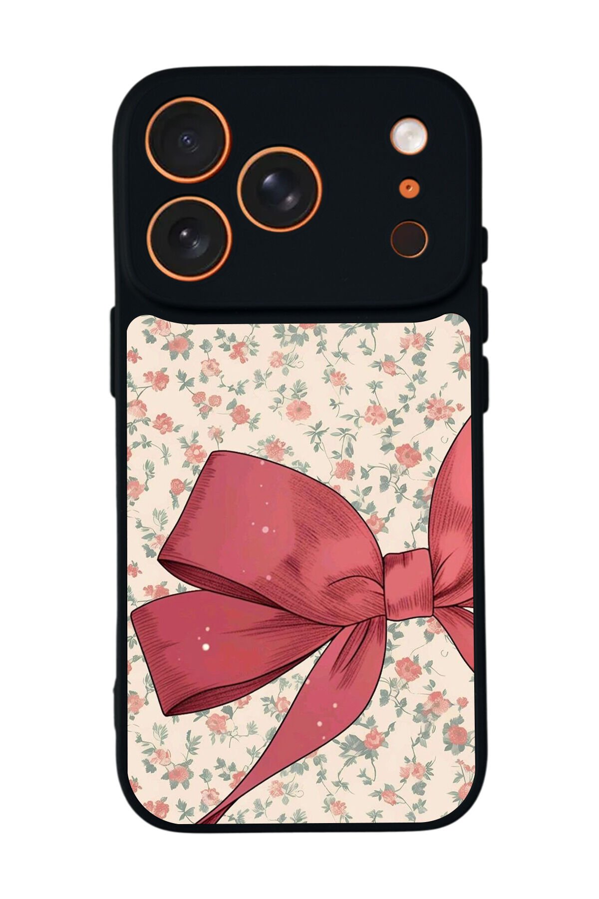 iPhone 17 Pro Max Uyumlu Kurdele Tasarımlı Glossy Premium Kılıf