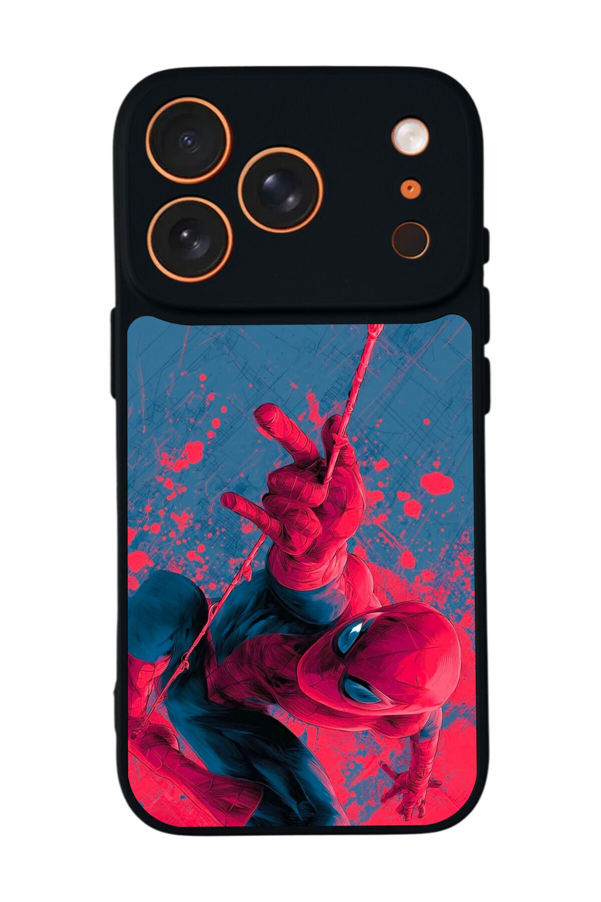 iPhone 17 Pro Uyumlu Spider Man ( Örümcek Adam ) Tasarımlı Glossy Premium Kılıf