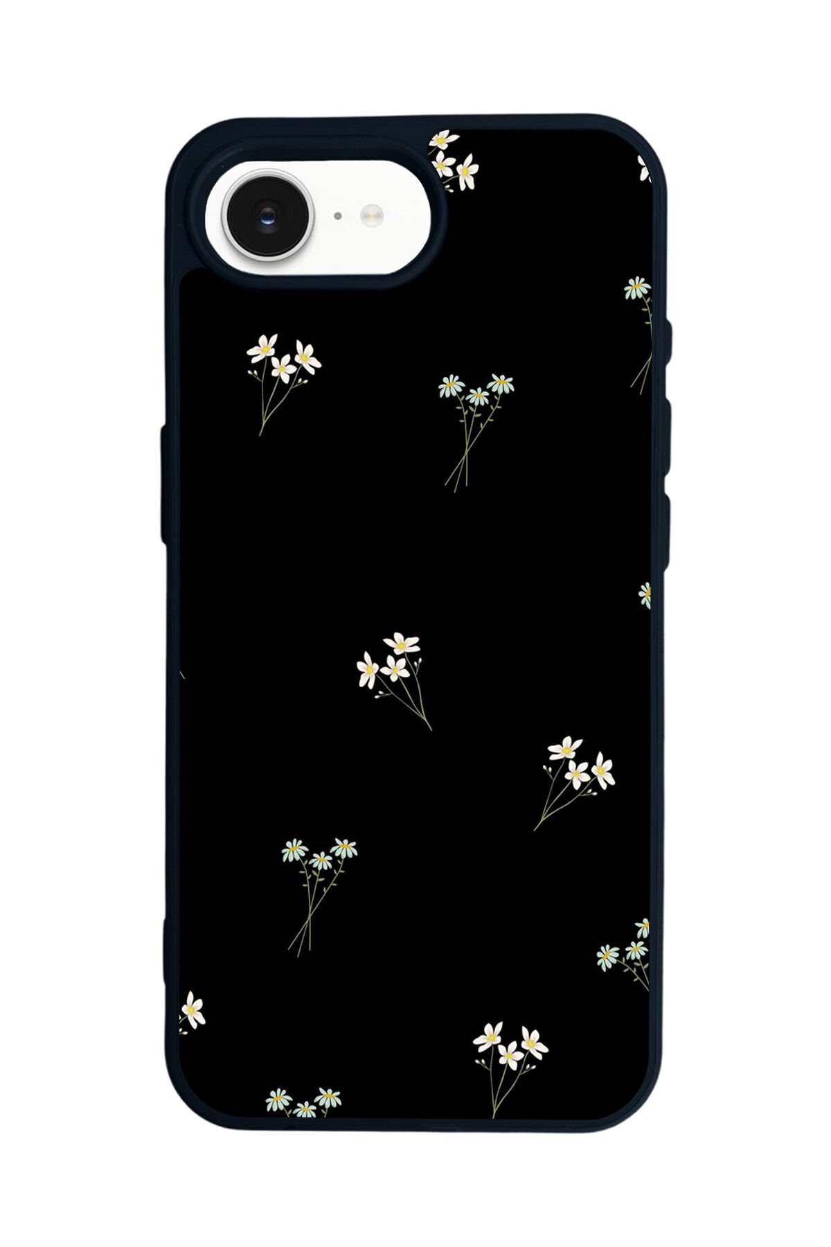 iPhone 16E Uyumlu Cicek Tasarımlı Glossy Premium Kılıf
