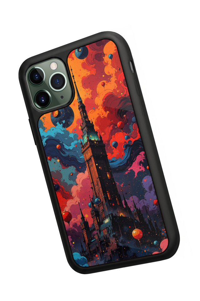 iPhone 11 Pro Uyumlu Abstract Tasarımlı Glossy Premium Kılıf