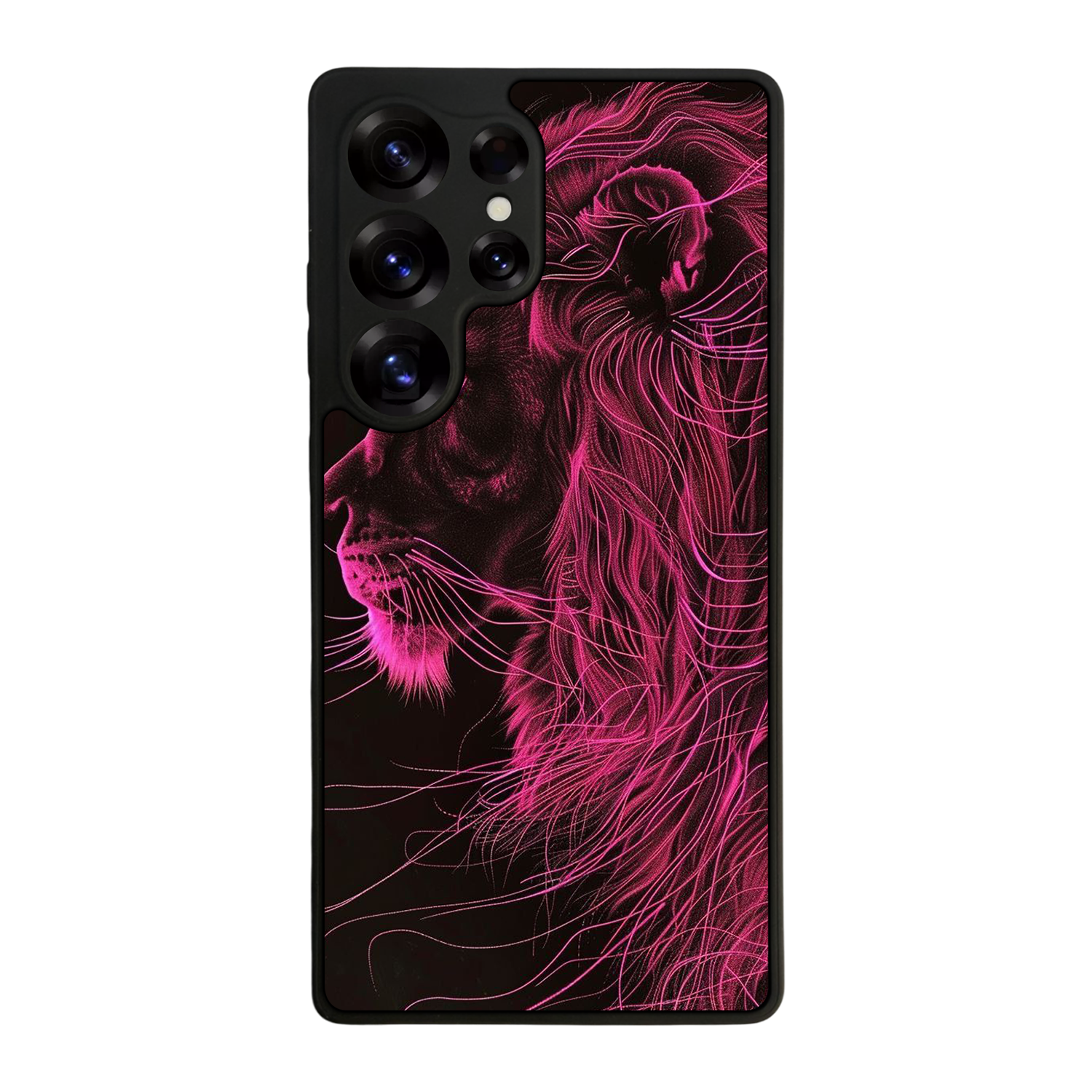 Samsung Galaxy S25 Ultra Uyumlu Aslan Tasarımlı Glossy Premium Kılıf