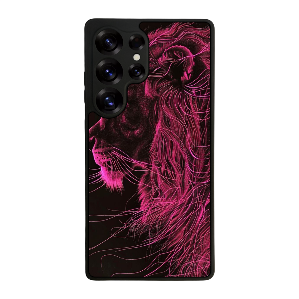 Samsung Galaxy S25 Ultra Uyumlu Aslan Tasarımlı Glossy Premium Kılıf