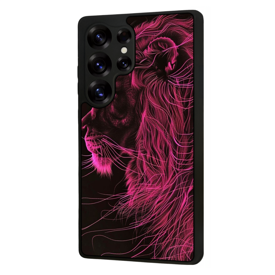 Samsung Galaxy S25 Ultra Uyumlu Aslan Tasarımlı Glossy Premium Kılıf