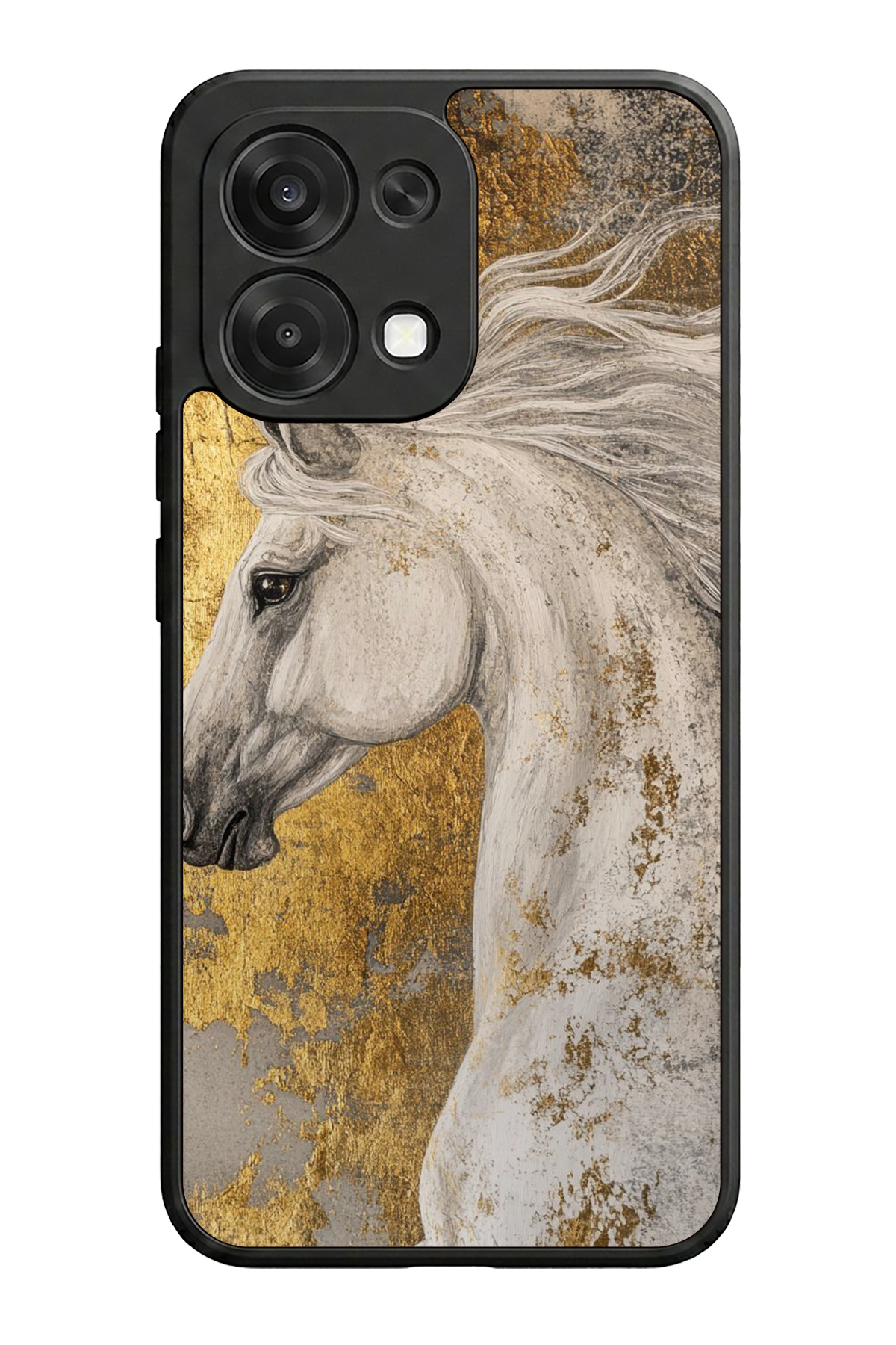 Oppo A6 Pro Uyumlu At Horse Tasarımlı Glossy Premium Kılıf