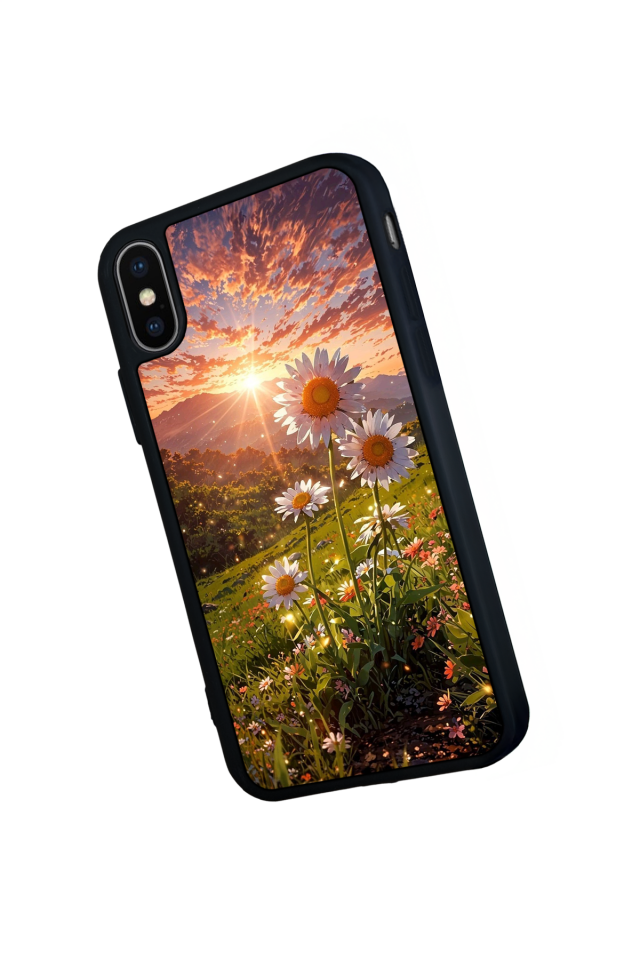 iPhone XS Max Uyumlu Cicek Tasarımlı Glossy Premium Kılıf