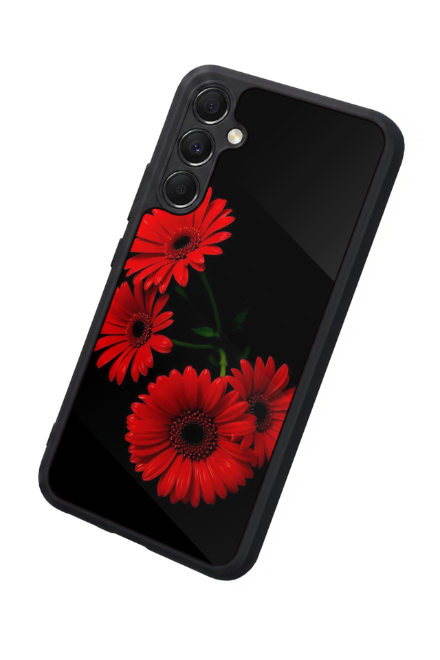 Samsung Galaxy A34 Uyumlu Cicek Tasarımlı Glossy Premium Kılıf