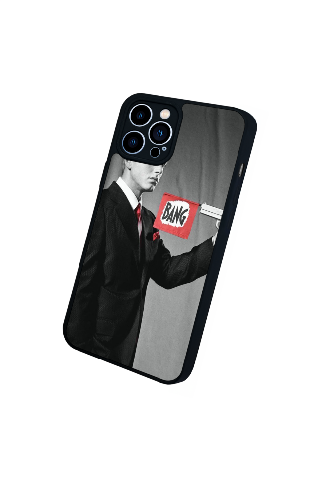 iPhone 12 Pro Max Uyumlu Eminem Tasarımlı Glossy Premium Kılıf