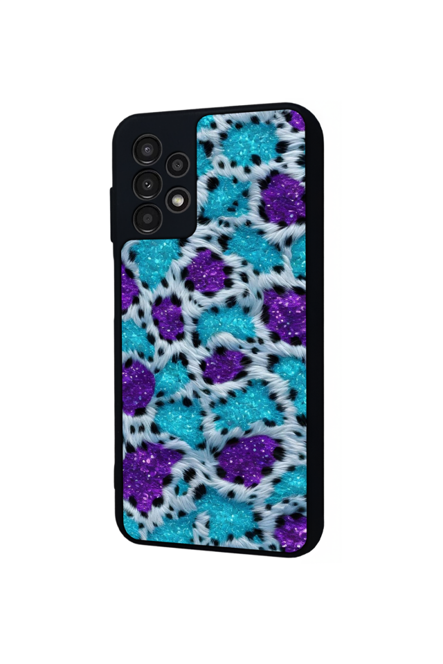 Samsung Galaxy A13 Uyumlu Hologram Leopar Tasarımlı Glossy Premium Kılıf