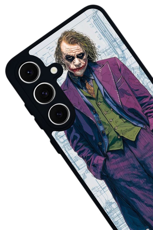Samsung Galaxy S24 FE Uyumlu Joker Tasarımlı Glossy Premium Kılıf