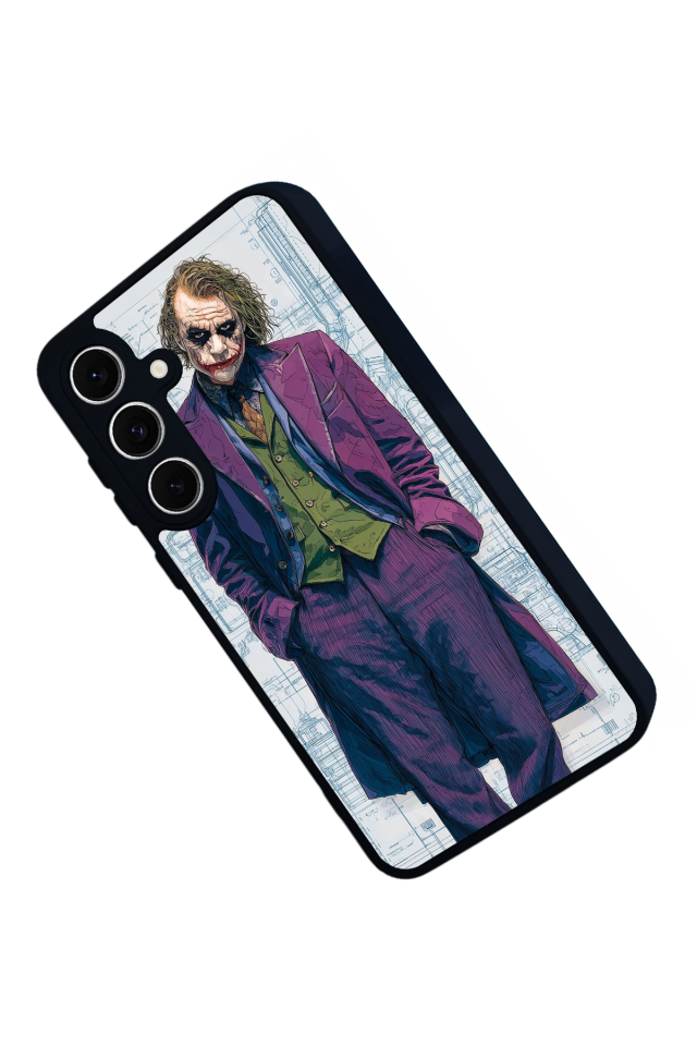 Samsung Galaxy S24 FE Uyumlu Joker Tasarımlı Glossy Premium Kılıf