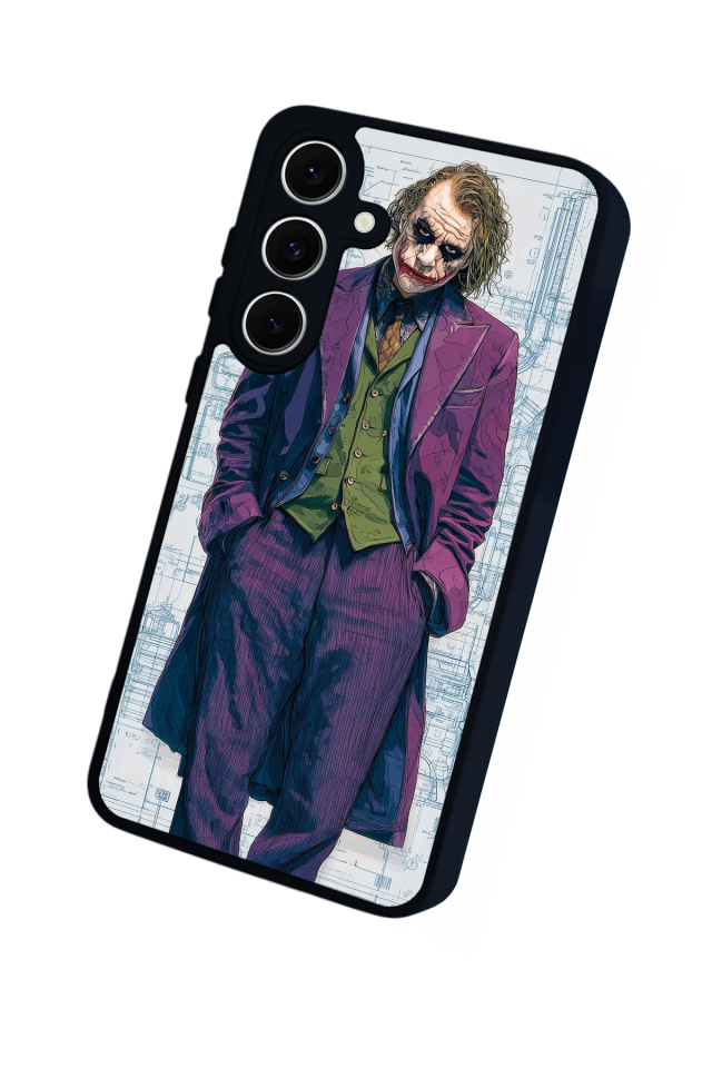 Samsung Galaxy S24 FE Uyumlu Joker Tasarımlı Glossy Premium Kılıf