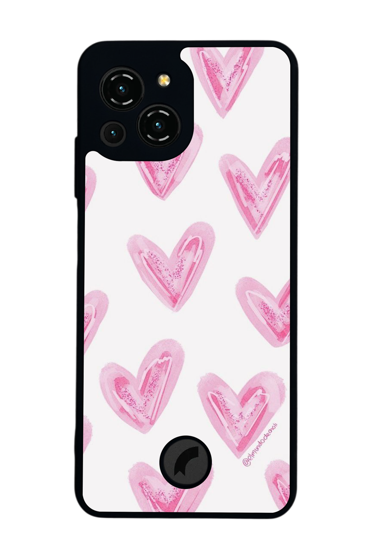 Reeder S23 Pro Max Uyumlu Kalp Love Tasarımlı Glossy Premium Kılıf