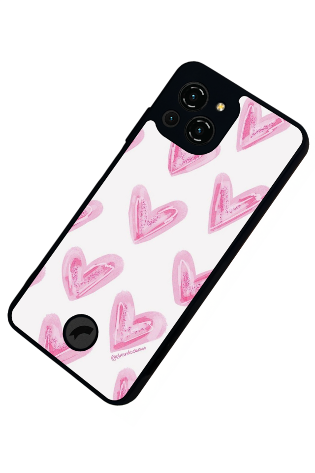 Reeder S23 Pro Max Uyumlu Kalp Love Tasarımlı Glossy Premium Kılıf