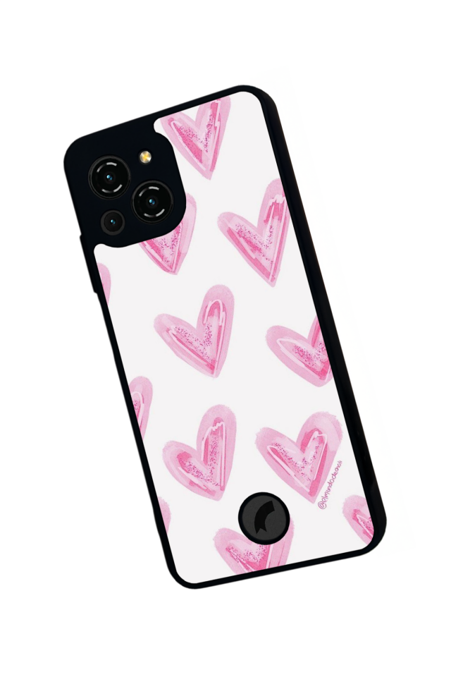 Reeder S23 Pro Max Uyumlu Kalp Love Tasarımlı Glossy Premium Kılıf