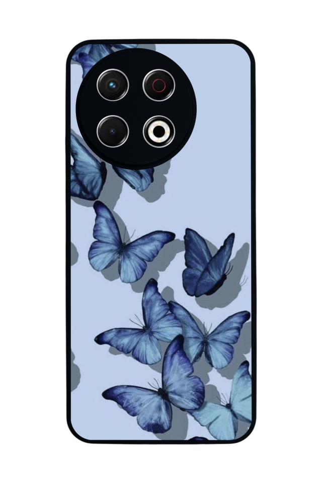 Tecno Spark 30 Pro Uyumlu Kelebek Tasarımlı Glossy Premium Kılıf