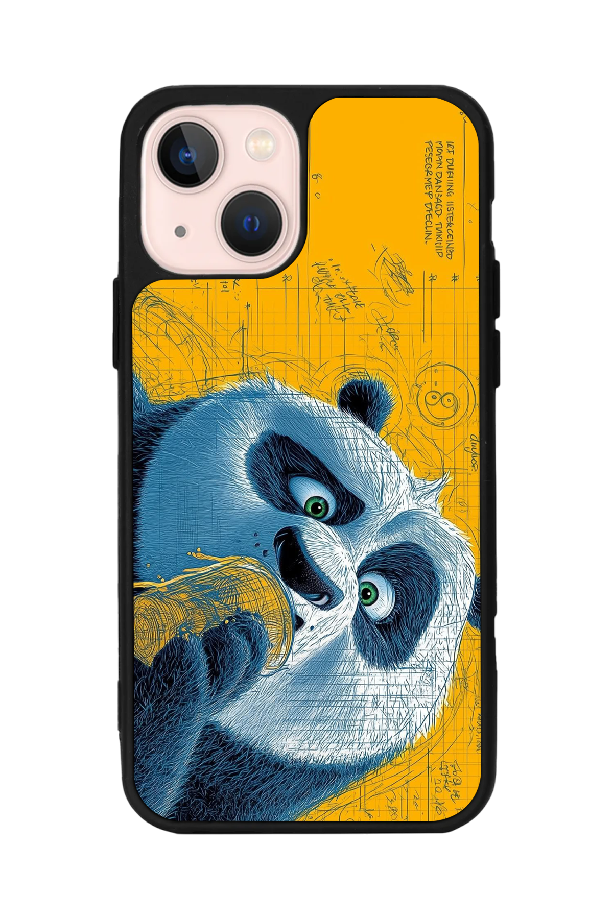 iPhone 13/14 Uyumlu Kung Fu Panda Tasarımlı Glossy Premium Kılıf