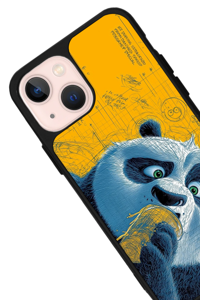 iPhone 13/14 Uyumlu Kung Fu Panda Tasarımlı Glossy Premium Kılıf