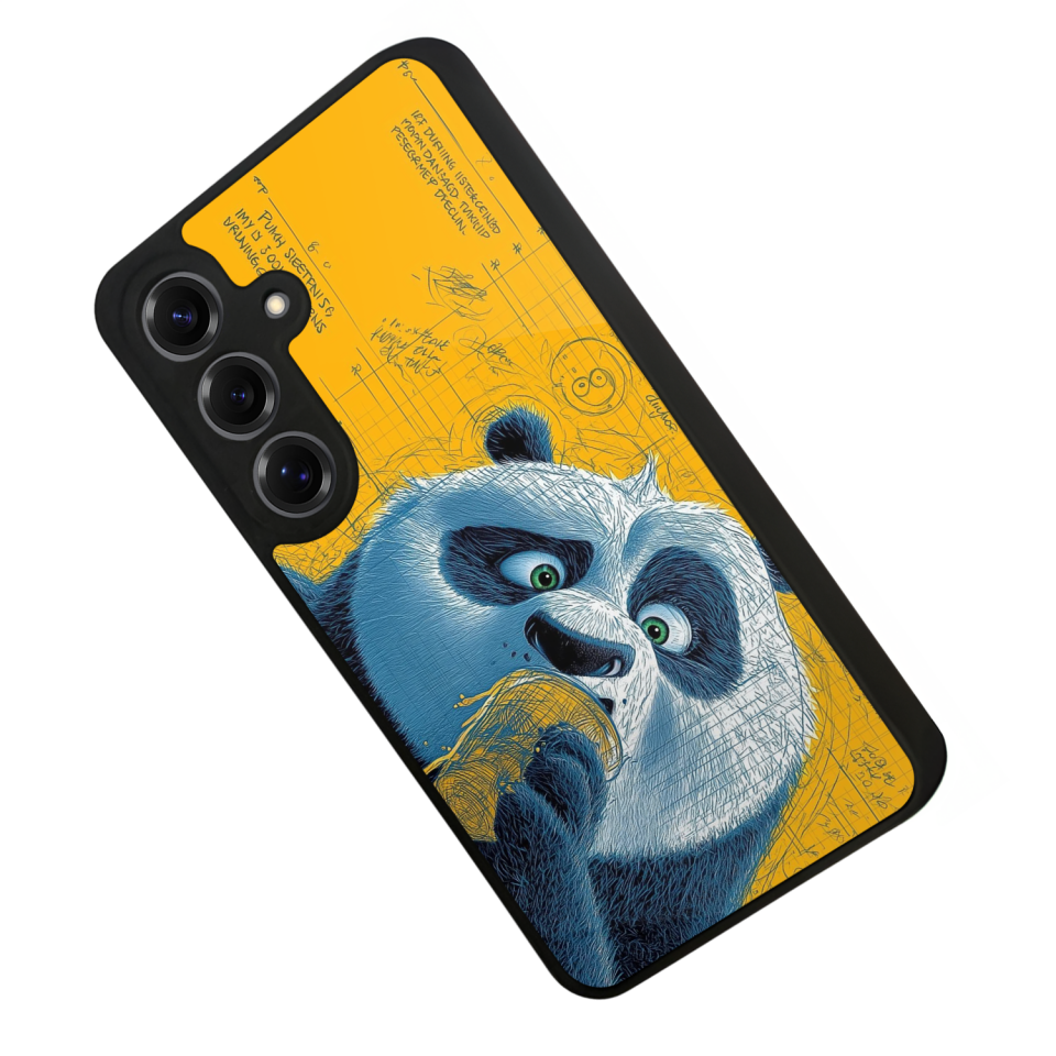 Samsung Galaxy S25 Uyumlu Kung Fu Panda Tasarımlı Glossy Premium Kılıf
