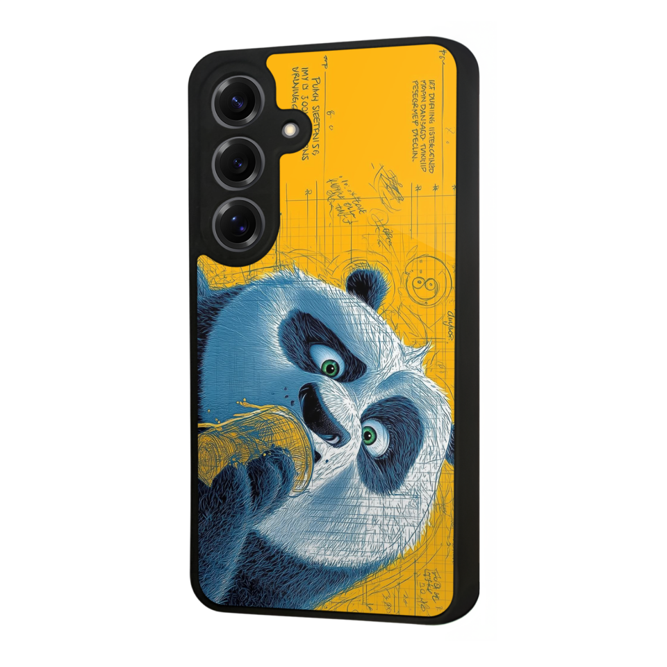 Samsung Galaxy S25 Uyumlu Kung Fu Panda Tasarımlı Glossy Premium Kılıf
