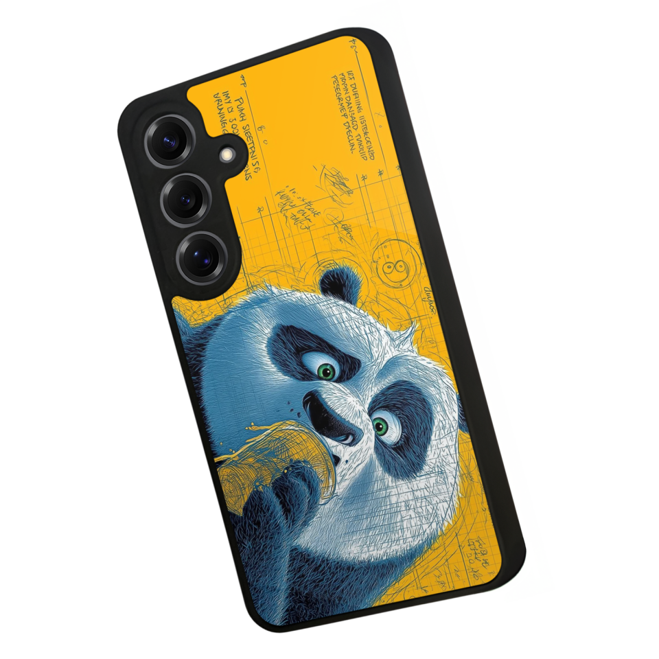 Samsung Galaxy S25 Uyumlu Kung Fu Panda Tasarımlı Glossy Premium Kılıf
