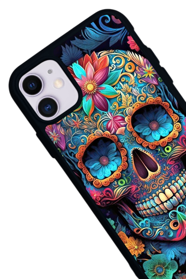 iPhone 11 Uyumlu KuruKafa Tasarımlı Glossy Premium Kılıf