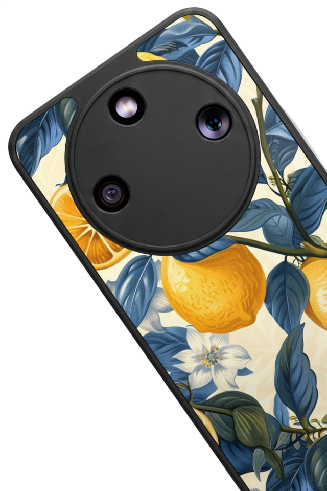 Honor Magic 8 Lite Uyumlu Limon Tasarımlı Glossy Premium Kılıf