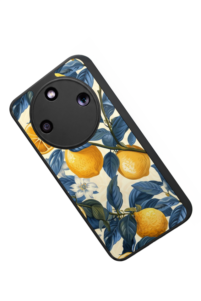 Honor Magic 8 Lite Uyumlu Limon Tasarımlı Glossy Premium Kılıf
