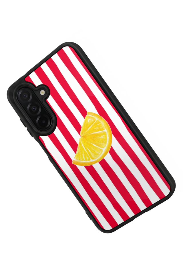 Samsung Galaxy A36 Uyumlu Limon Tasarımlı Glossy Premium Kılıf