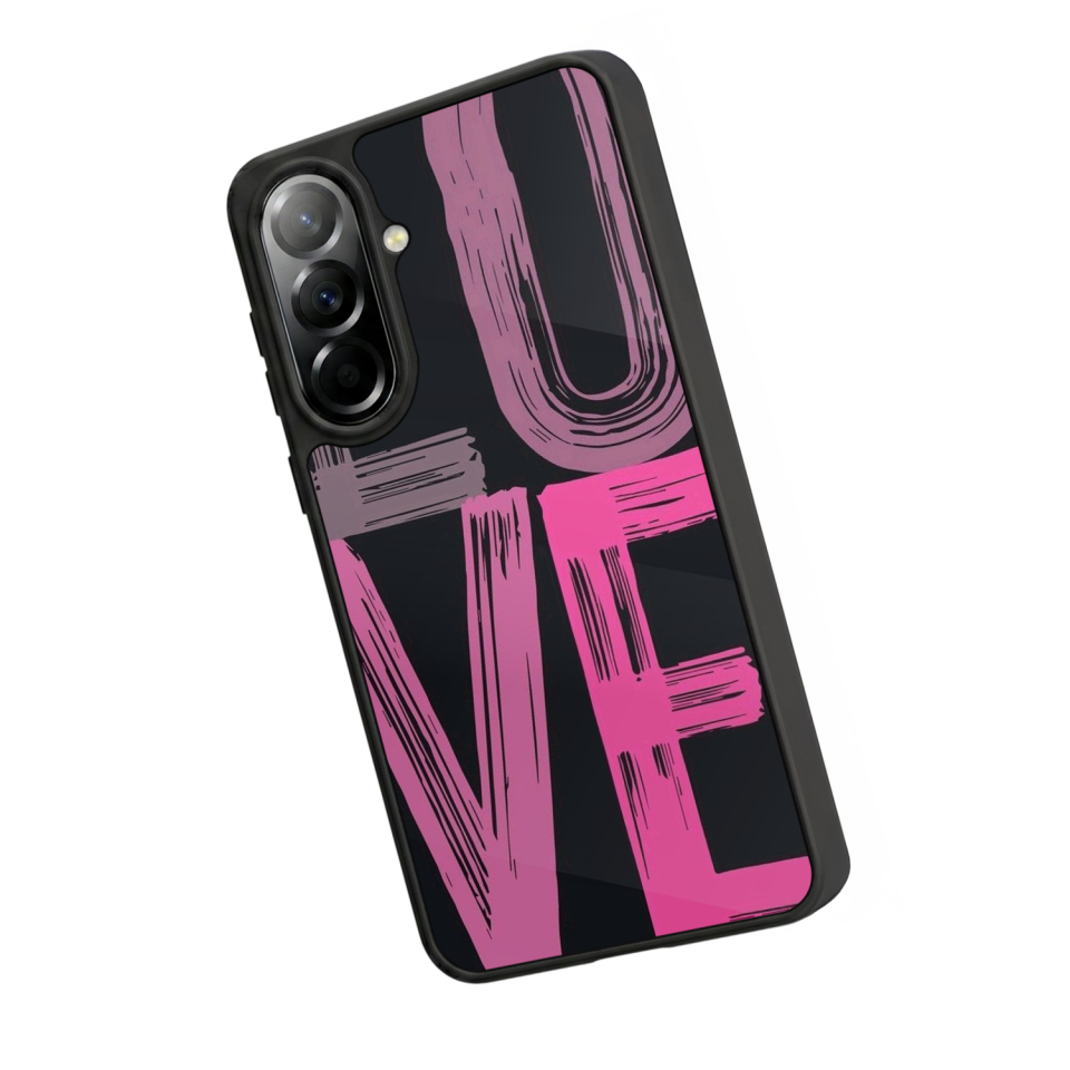 Samsung Galaxy A37 Uyumlu Love Tasarımlı Glossy Premium Kılıf