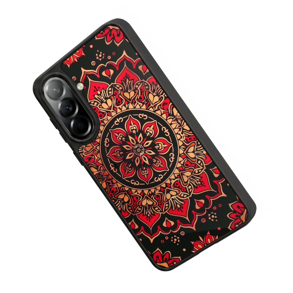 Samsung Galaxy A37 Uyumlu Mandala Tasarımlı Glossy Premium Kılıf