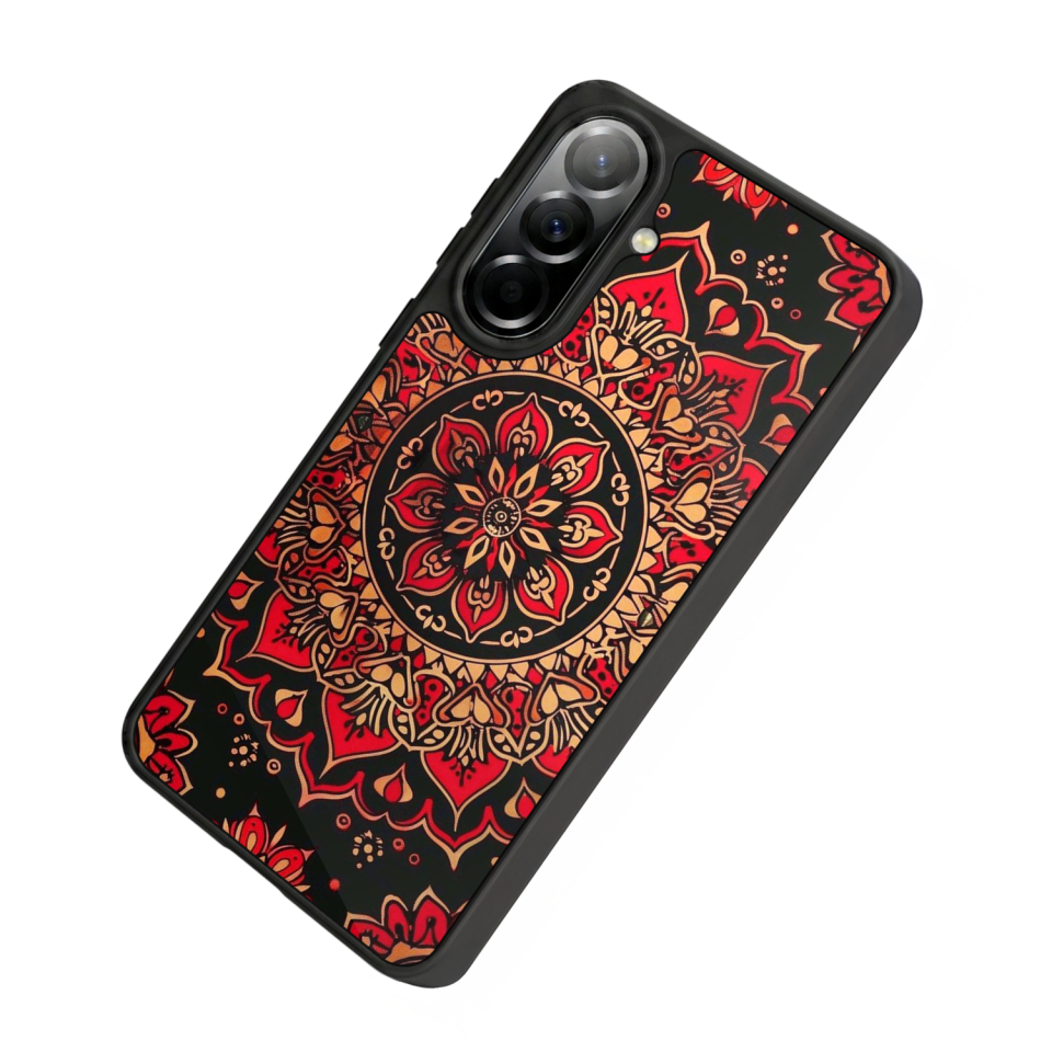 Samsung Galaxy A37 Uyumlu Mandala Tasarımlı Glossy Premium Kılıf