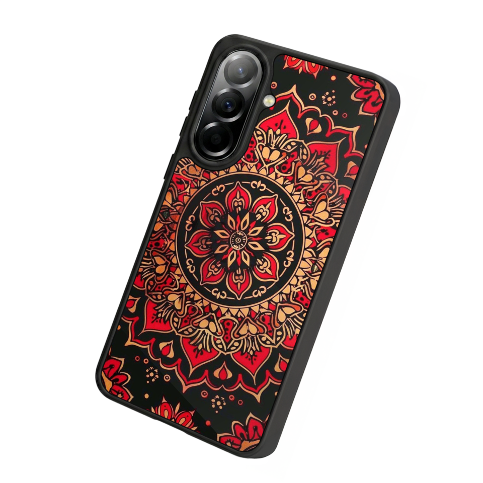 Samsung Galaxy A37 Uyumlu Mandala Tasarımlı Glossy Premium Kılıf