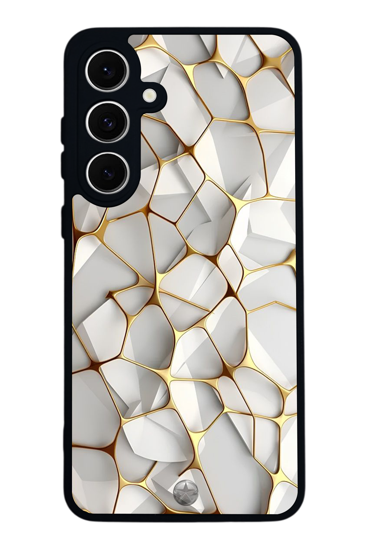 Samsung Galaxy A16 Uyumlu Mermer Marble Tasarımlı Glossy Premium Kılıf