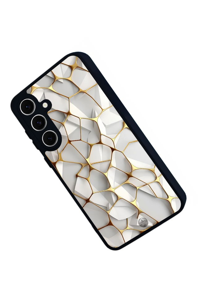 Samsung Galaxy A16 Uyumlu Mermer Marble Tasarımlı Glossy Premium Kılıf