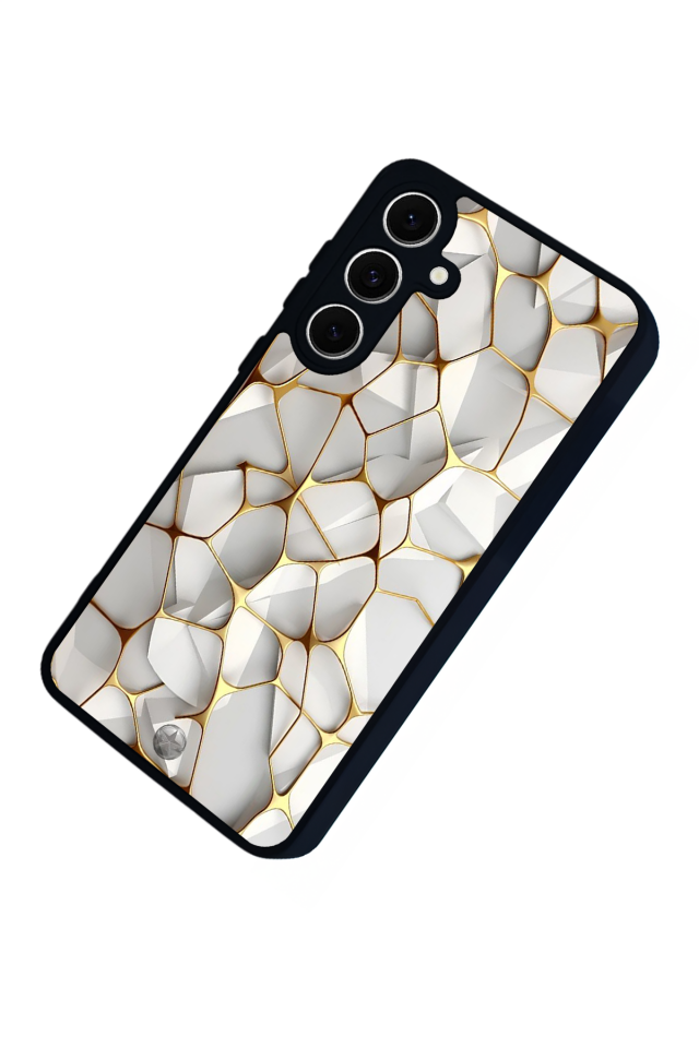 Samsung Galaxy A16 Uyumlu Mermer Marble Tasarımlı Glossy Premium Kılıf