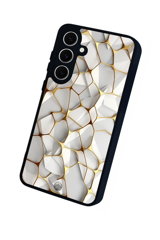 Samsung Galaxy A16 Uyumlu Mermer Marble Tasarımlı Glossy Premium Kılıf