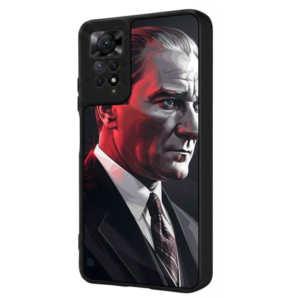 Xiaomi Redmi Note 11 Pro Uyumlu Mustafa Kemal Ataturk Tasarımlı Glossy Premium Kılıf