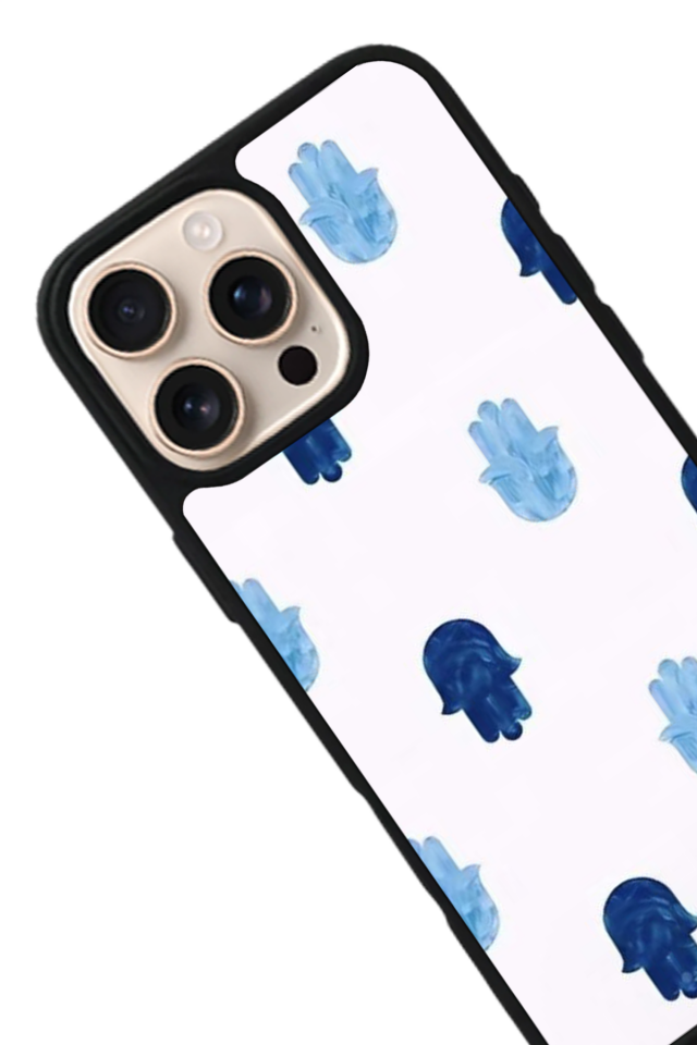 iPhone 15 Pro Uyumlu Nazar Tasarımlı Glossy Premium Kılıf