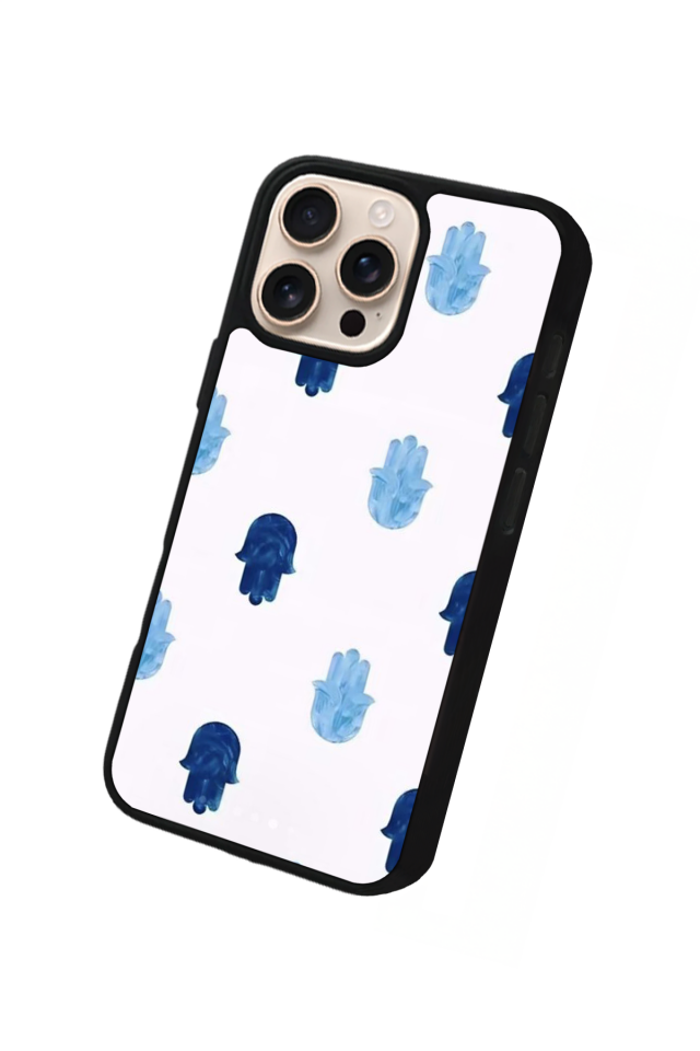 iPhone 15 Pro Uyumlu Nazar Tasarımlı Glossy Premium Kılıf