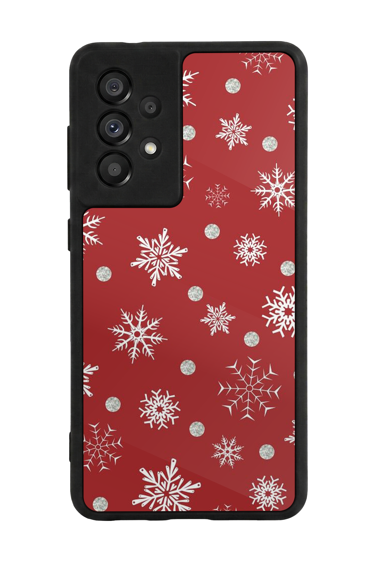 Samsung Galaxy A73 Uyumlu Yilbasi Christmas Tasarımlı Glossy Premium Kılıf