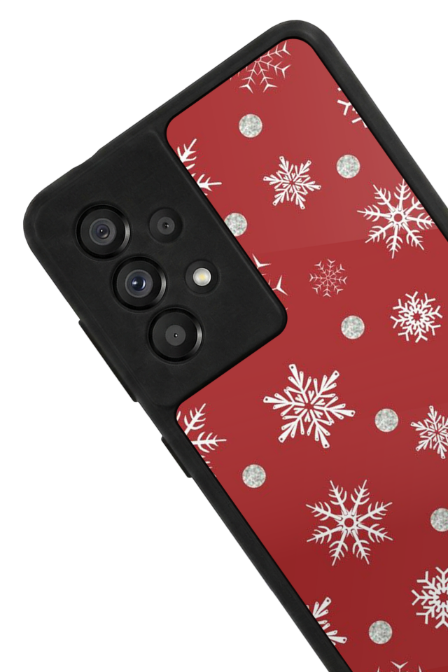 Samsung Galaxy A73 Uyumlu Yilbasi Christmas Tasarımlı Glossy Premium Kılıf