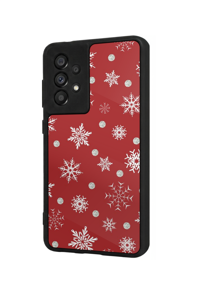 Samsung Galaxy A73 Uyumlu Yilbasi Christmas Tasarımlı Glossy Premium Kılıf