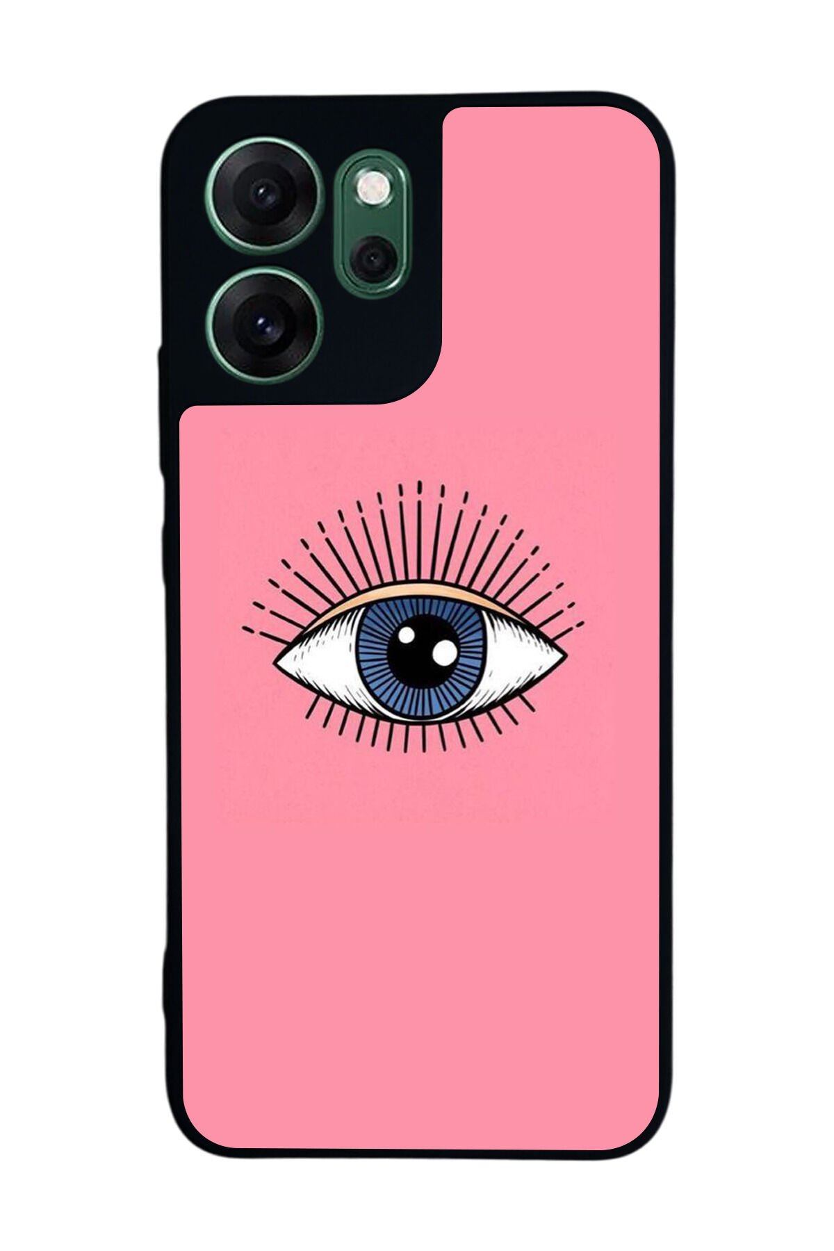 Oppo Reno 14F Uyumlu Göz Tasarımlı Glossy Premium Kılıf