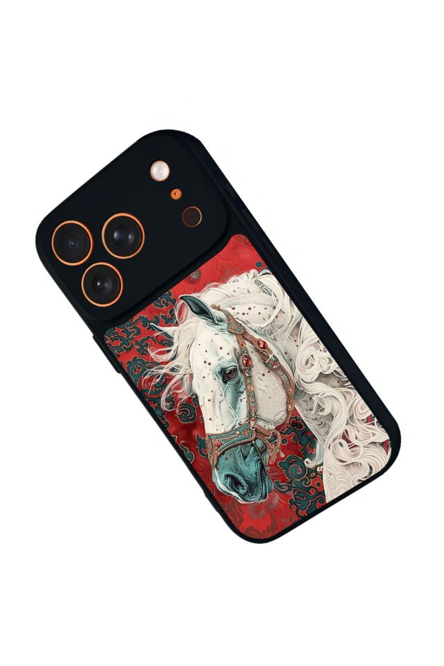 iPhone 17 Pro Max Uyumlu At Horse Tasarımlı Glossy Premium Kılıf