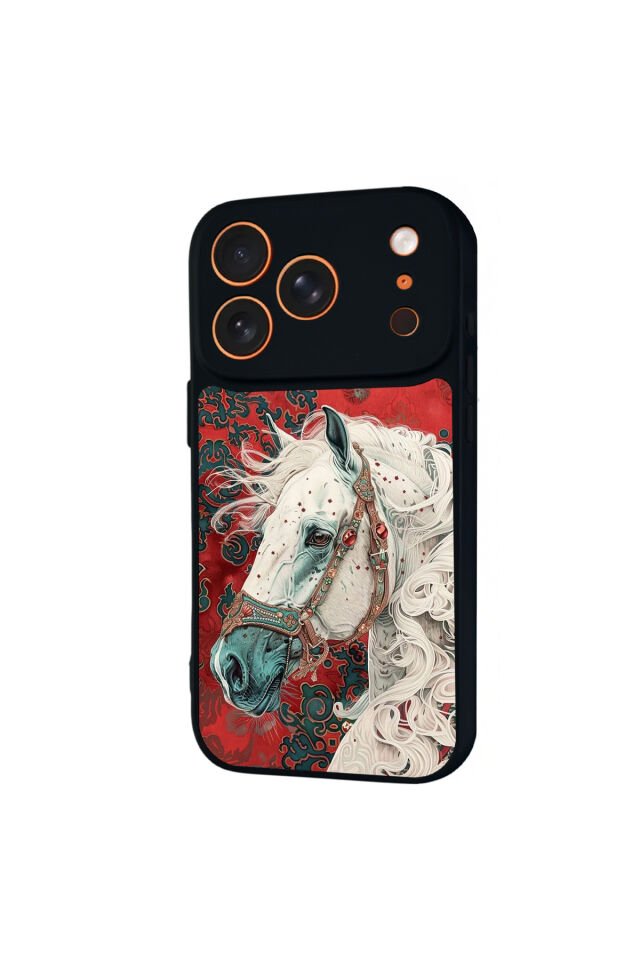 iPhone 17 Pro Max Uyumlu At Horse Tasarımlı Glossy Premium Kılıf